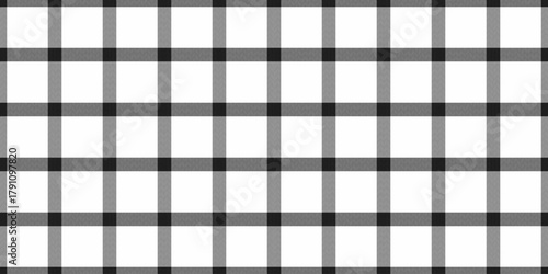 Punk tartan fabric check, new year pattern vector seamless. Korean texture background plaid textile in white and black colors.