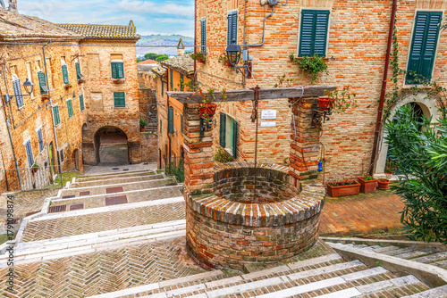 Fototapeta Naklejka Na Ścianę i Meble -  Corinaldo, Italy Historic Streets 1014