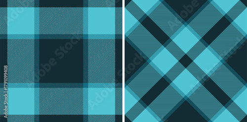 Textile check vector of texture fabric pattern with a plaid seamless tartan background. Set in space colors. Stylish outfits for the family.