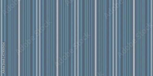 Cirthday card lines texture stripe, fit vector textile fabric. Ctaly seamless pattern vertical background in slate gray and cyan colors.
