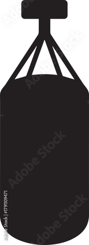 punching bag silhouette icon
