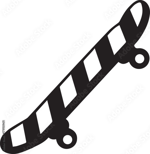 Roller skating silhouette icon