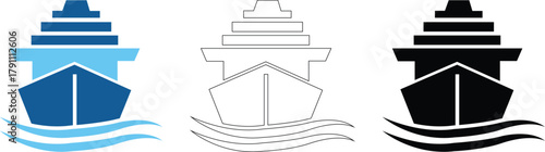 ship icon silhouette
