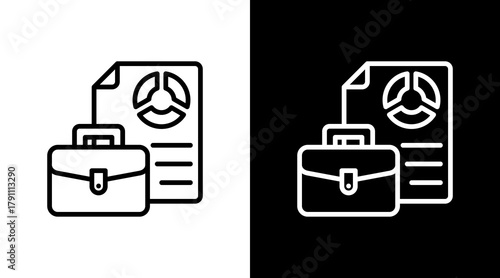 Portfolio With Icon Set Design