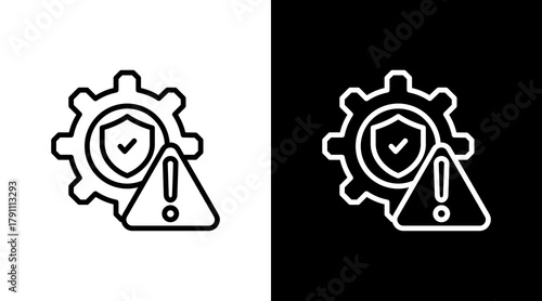 Risk Management With Icon Set Design