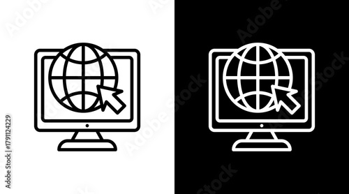 Ecommerce With Icon Set Design