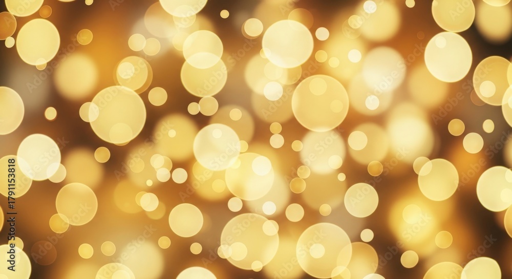 Fototapeta premium Golden Bokeh Lights Festive Celebration Abstract Background Elegant Celebration Sparkle Party