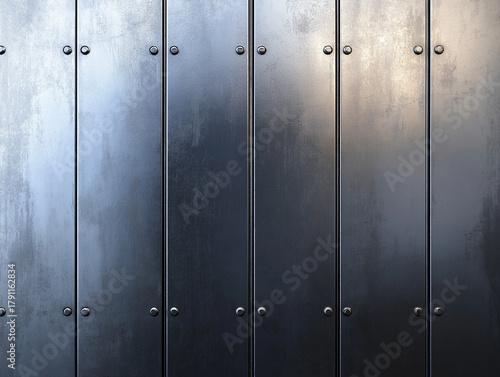 Distressed and Dirty Industrial Metal Surface Texture - Polished Chrome Shiny Metal Surface Close-up
