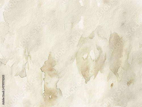 A digital artwork that utilizes a watercolor effect on paper, which is complemented by earth tones, pale beige, antique white, sage green, abstract effects, and a natural background.
