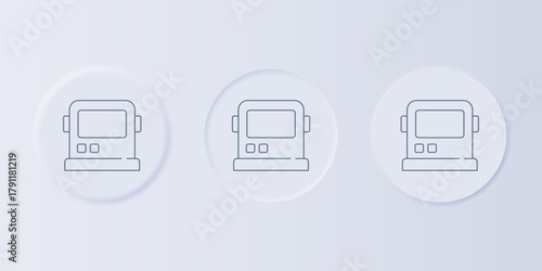 Grey Astronaut helmet icon isolated on grey background. Set icons in square buttons. Vector