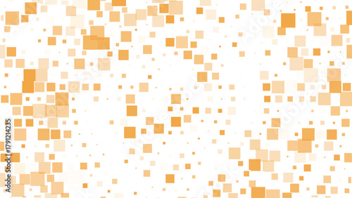 Orange mosaic halftone square pattern background, abstract geometric dotted texture with gradient tone, digital modern vector design, warm minimal retro composition