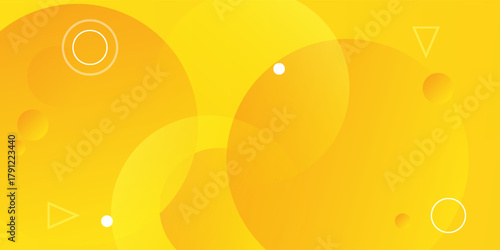 yellow waves background. circle shapes composition. dynamic shapes composition and elements. modern design in eps10 .