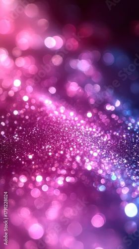 Pink and purple sparkle bokeh background