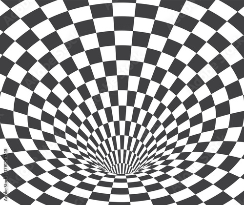 Hand drawn optical illusion background