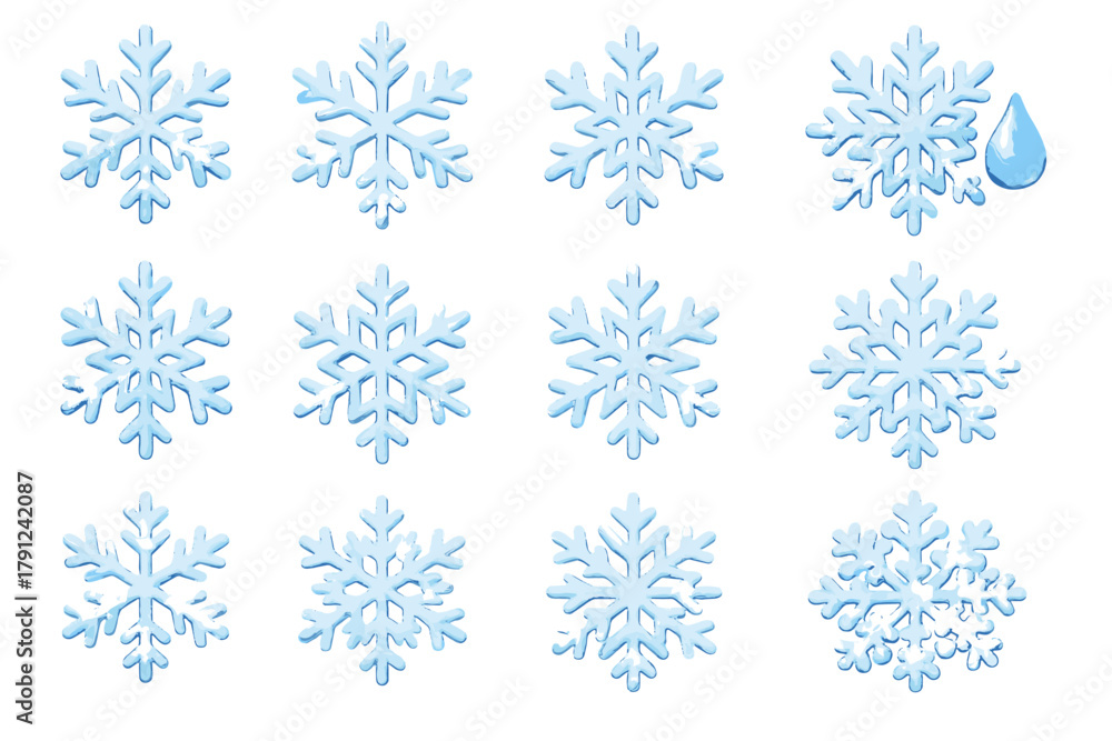 Fototapeta premium Icon vector layout icons no cohesive geometric labels frost chinese colors pattern