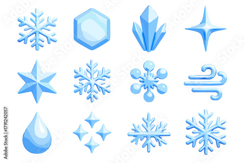 Layout winter modern typography no product collection vector text icon cohesive illustration