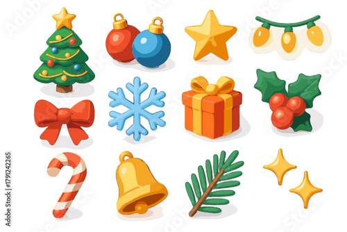 Labels text icons icon vector no modern digital christmas cyrillic colors layout