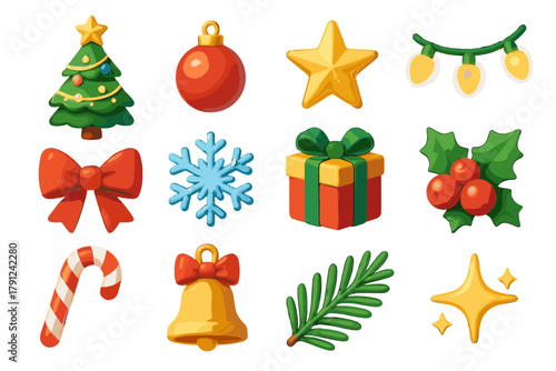 Icon no style digital colors sustainable vector geometric numbers cyrillic christmas icons