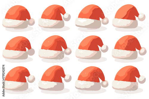 Numbers marks sustainable hat captions santa digital no vector icon workstation punctuation
