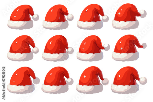 Full festive characters vector illustration icon icons santa tools no modern letters