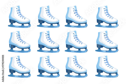 Figure cyrillic d no negative minimal skates icon typography vector digital warm