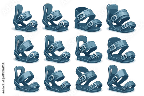 Numbers binding marks snowboard icon digital d warm full vector sustainable chinese