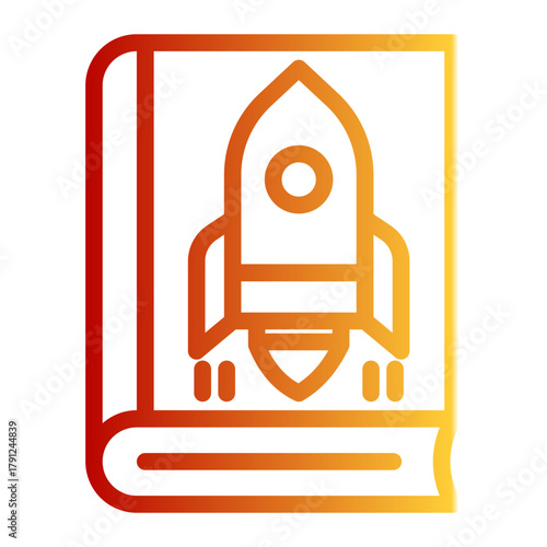 Instruction Manual Standard Guideline icon from the Customer Development icon collection (Outline Gradient Style)