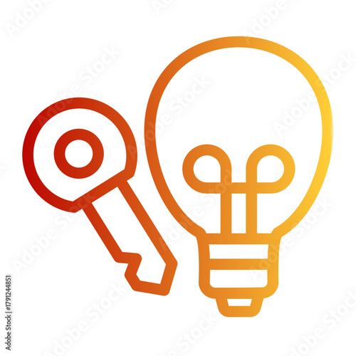 Problem Solving Opportunity Idea icon from the Customer Development icon collection (Outline Gradient Style)