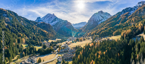 Panorama of the Dolomites m...