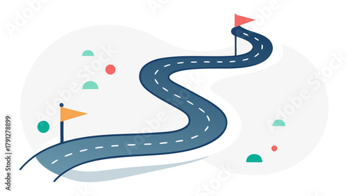 Creative Details Roadmap Icon Vector Illustration