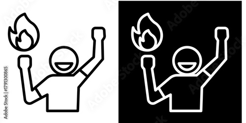 Passion Icon Set White Style Collection