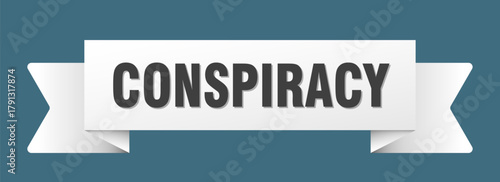 conspiracy ribbon isolated on transparent background. conspiracy ribbon