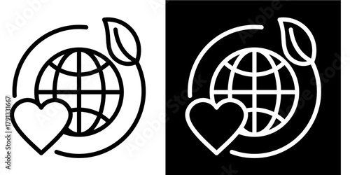 Csr Icon Set White Style Collection