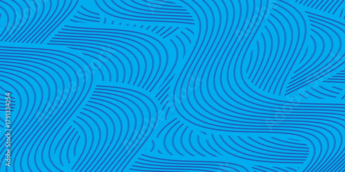 abstract Irregular blue color wave striped lines textured background. seamless geometric pattern design for certificates, invitations, textiles, apparel, covers vector.