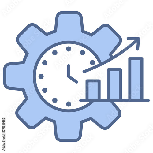Productivity Blue Icon