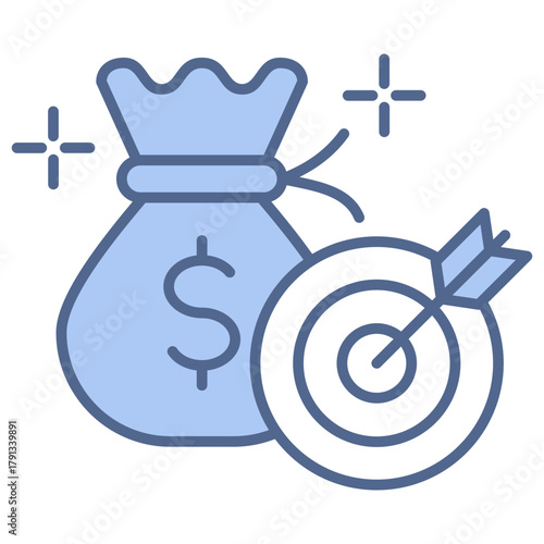 Effectiveness Blue Icon