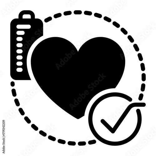 High Energy icon, glyph icon style