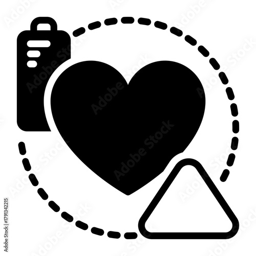 Low Energy icon, glyph icon style