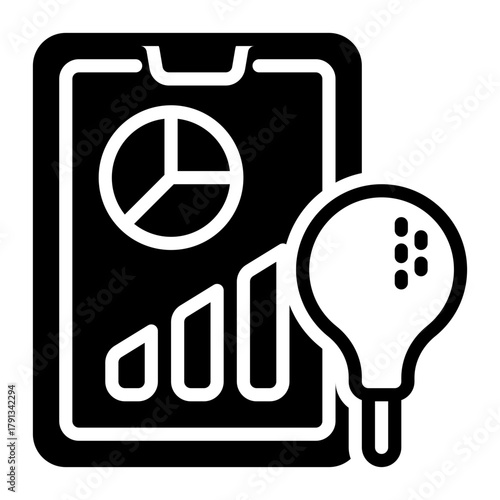 Diet icon, glyph icon style