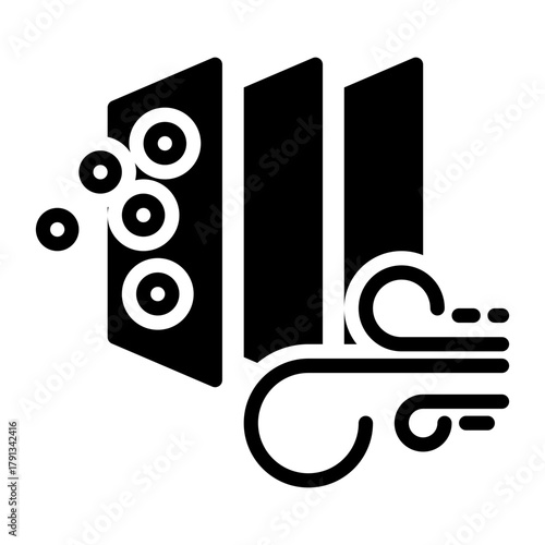 Air Purifier icon, glyph icon style