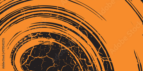 orange black brush Car sticker wrap pattern banner abstract sporty lines black orange color combination grunge brush modern.