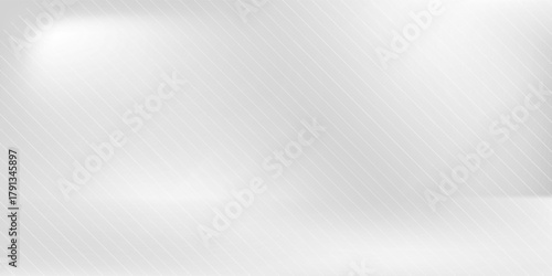 Simple and clean light box space vector design background. Stylish gray abstract card. Trendy blank backdrop texture. Neutral pastel colored surface. Design banner. Silver gray gradient empty room.
