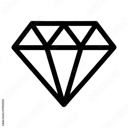 diamond line icon