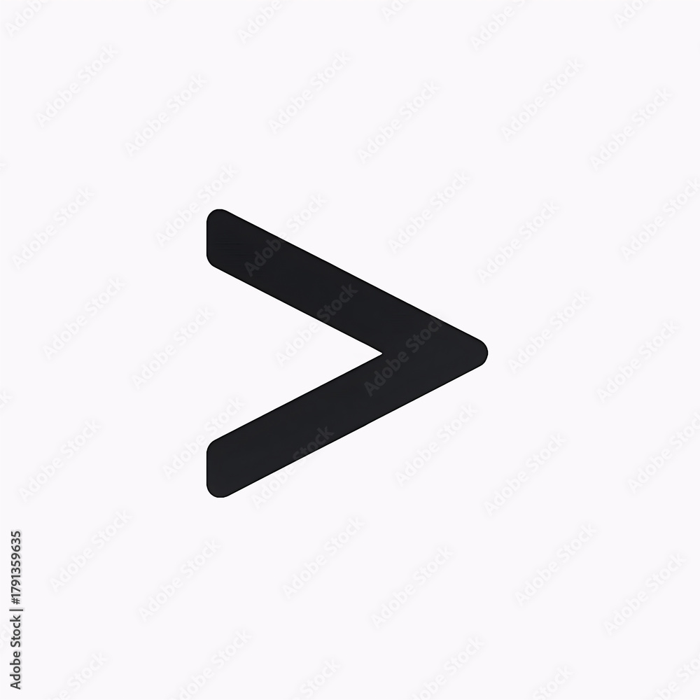 Naklejka premium Greater Than Icon. One of the Mathematical Symbols - Vector