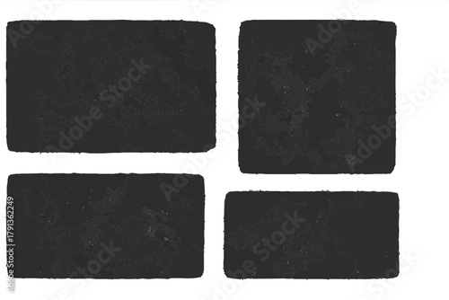 Distressed grunge frames set, perfect for modern posters and artistic designs with a vintage touch, giving your artwork a unique authentic feel