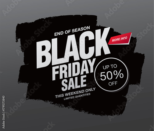 Black friday sale banner layout design