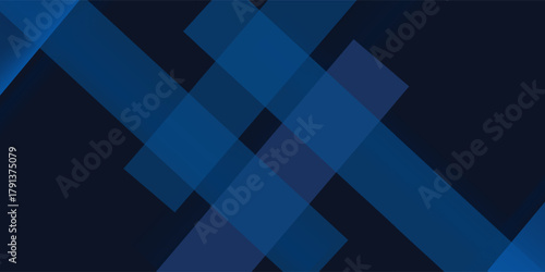 Blue black abstract background geometry shine and layer element vector for presentation design. Suit for business, corporate, institution, party, festive, seminar, and talks