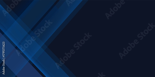 Blue black abstract background geometry shine and layer element vector for presentation design. Suit for business, corporate, institution, party, festive, seminar, and talks