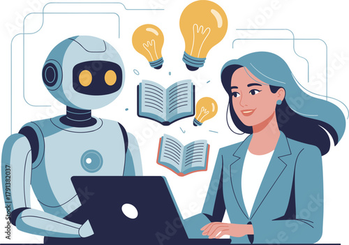 business woman with laptop