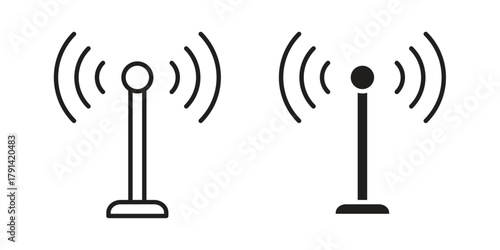 Antenna icon. Vector linear icons. simple flat icons